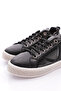 Women's Plain Lace-Up Sneaker Shoes with Stone Sides Black Parachute 336232682 - 4