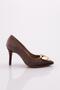 36090 Women's Rose Detail Heeled Shoes
