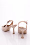 3982 Women's Heeled Shoes Beige Scuba - 3