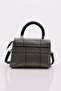 Black Plaid Women's Bag with Cover and Sleeve 41623431 - 3