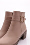Mink Genuine Leather Women's Heeled Boots - 96623294 - 4