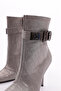 Women's Heeled Boots Platinum Striped 911121085 - 4