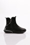600 Women's Zippered Stone Striped Boots Black Stone Black - 2