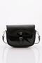Black Patent Leather Corded Women's Bag - 41633431