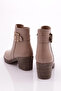 Mink Genuine Leather Women's Heeled Boots - 96623294 - 3