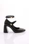 8073 Women's Ankle Strap Heeled Shoes
