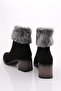 Women's Sheepskin Boots Black Suede 3283284 - 3