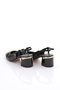 Women's Back-Tie Heeled Shoes Black Patent Leather 352523539 - 3
