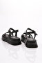 Women's Sandals Black Genuine Leather 27263294 - 3