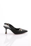 Women's Back Lacing Heeled Shoes Black 353123539