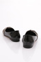 Women's Black Stone Patent Leather Ballerinas - Wrinkled 211792621 - 3