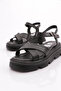 Women's Sandals Black Genuine Leather 27263294 - 4