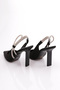 C5020 Women's Evening Dress Shoes with Stone Heels - 3