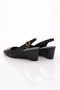 24317 Women's Open Back Wedge Heeled Shoes - 3