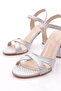 902 Women's Cross Striped Heeled Shoes - 4