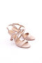Women's Side Tie Heeled Shoes Rose Glitter 10173534 - 2