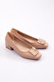 Women's Buckle Heeled Shoes Nude 59852534 - 2