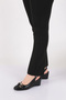 24317 Women's Open Back Wedge Heeled Shoes - 5