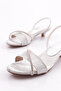 6100 Women's Stone Embroidered Heeled Evening Dress Shoes - 4