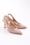 Women's Open Back Heeled Shoes Rose Striped 21423534 - 2