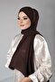Brown Practical Ready-To-Wear Bonnet Shawl Chiffon Self-Boned Single Band 1453_14 - 5