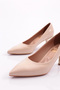 340-1 Women's Pointed Toe Low-cut Heeled Shoes - 4