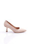 Women's Pointed Toe Low-Cut Heeled Shoes Skin Nubuck Satin 451221029