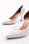0653 Women's Pointed Toe, Open-Toe, Transparent High-Heeled Shoes - 4