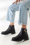 Women's Winter Buckle Boots Black - 4