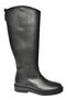 T 654060603   Black Genuine Leather Flat Sole Women's Shoes - 7