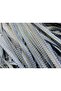 ستارة حبل رمادية اللون موديل ROPE 180 سم عرض 280 سم طول 2 مم ستارة حبل جاهزة في شرائط - 3