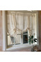 Skirt with Tassels / Tie Detail Curtain Retro Natural Background Curtain 100% Cotton - 2