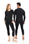 Winter Thermal Underwear Unisex Cotton Stretchable Comfortable Fleece Lined Inner and Outer Underwear Set - 4