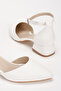 Women's Casual Closed Back Short Heeled Shoes - 3
