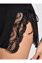 Scalloped Edge Lace Cup & Side Slit Slip Dress - 2