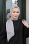 F نمط رمادي شال - 5