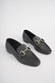 Liza Guaranteed Metal Buckle Women's Loafer Casual Shoes - 7