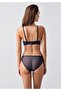 Unpadded Bra Panty Set C14165 Navy Blue - 4