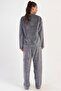 Women's Welsoft Long Sleeve Smoked Pajamas Set C0T2N1O304 - 4