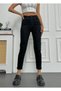 By-2132 Black Lycra Mom Jean High Waist Jeans Skinny Leg Denim Pants - 2