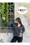 Polo Neck Striped Knitwear Knitted Sweater - 9