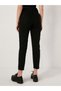 Ns-48453 Women's Mom Jeans Denim Pants Black High Waist Slim Leg Trousers - 3