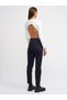By-4218 Black Lycra Mom Jean High Waist Jeans Skinny Leg Denim Pants - 2