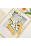 Uk Designer's Lemon Neck Scarf 70 cm - 2
