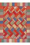 South Collection Multicolored Mixed Geometric Patterned Modern Decorative Carpet 32 - 4