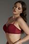 Burgundy Lotus Supportless Bra - C11800 - 3