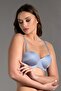 Unsupported Laser Soft Cap Strapless C16050 Light Blue - 2