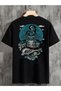 Unisex Oversize T-shirt Geisha Print Black
