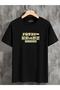 Unisex Oversize T-shirt Broccoli Back Print Black - 4