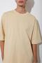 Men's Oversize Loose Cut T-shirt Plain Black White Colored Crew Neck Cotton Summer Plain Basic - 4